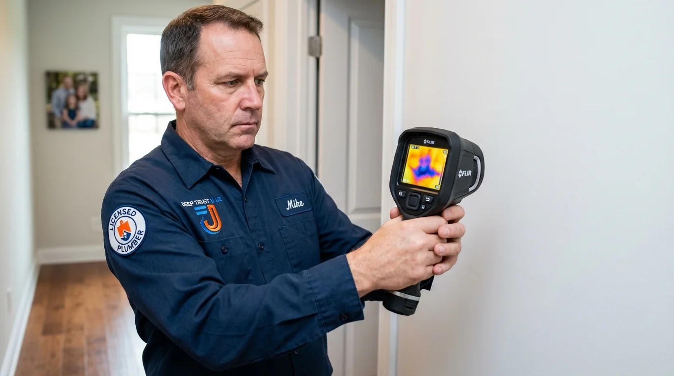 Thermal imaging leak detection by Johns Plumbing LLC in Cedar Hill
